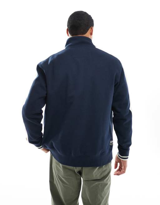 Superdry Athletic club track top in nautical navy, 3 of 5