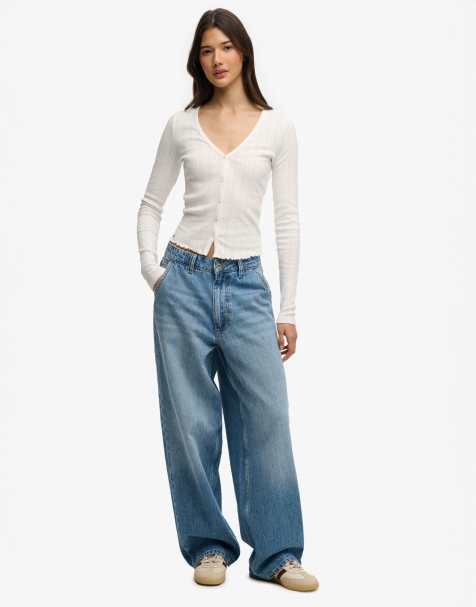 Superdry - Athletic Essential - Gilet en maille pointelle - Blanc cassé - view 1