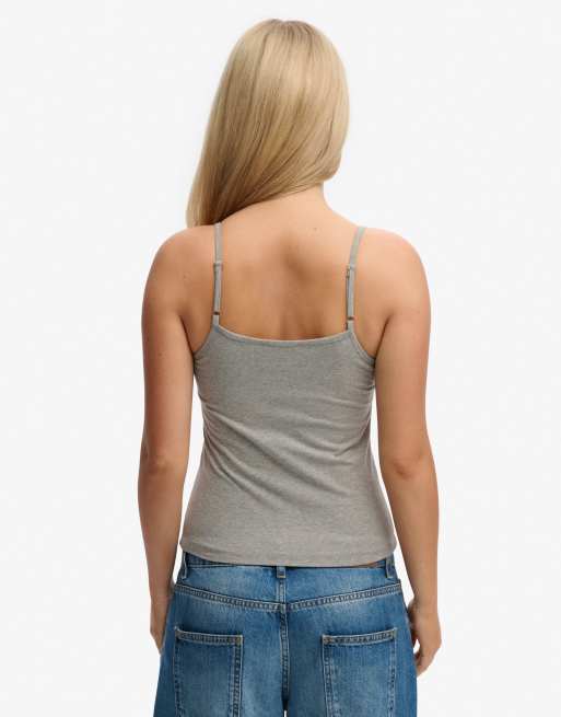 Superdry - Athletic Essentials - Caraco à fronces - Gris chiné, 2 de 4