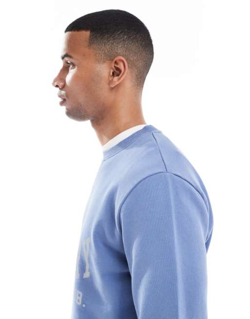 Superdry Athletic essentials crew sweatshirt in moonlight blue, 5 of 5