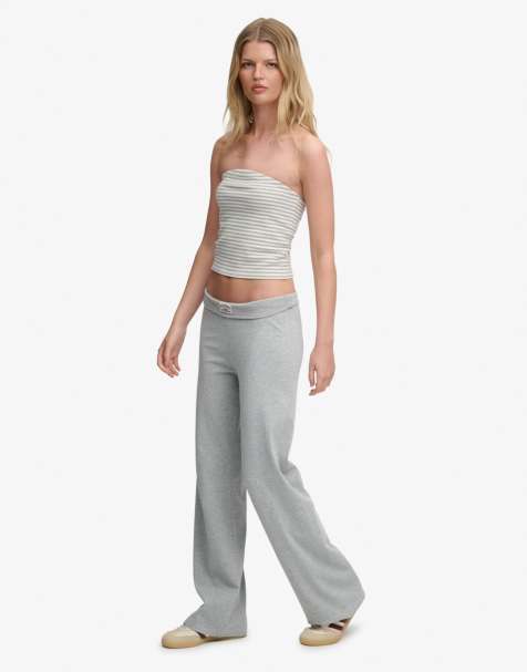 Superdry Athletic essentials fold over joggers in grey marl - view 1