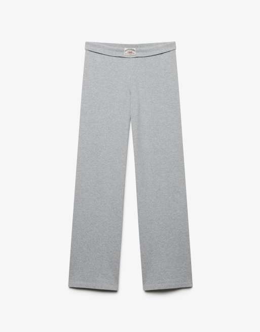 Superdry Athletic essentials fold over joggers in grey marl, 6 of 6