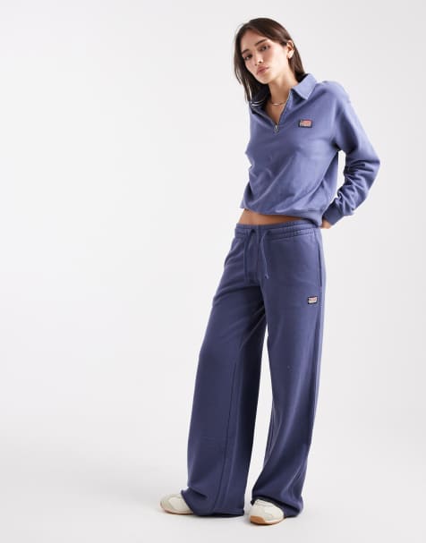 Superdry – Athletic Essentials – Gerade geschnittene Jogginghose in hellem Marineblau - view 1