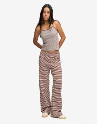 Superdry Marron Damenhosen Athletic Essentials Stripe - Bild 2
