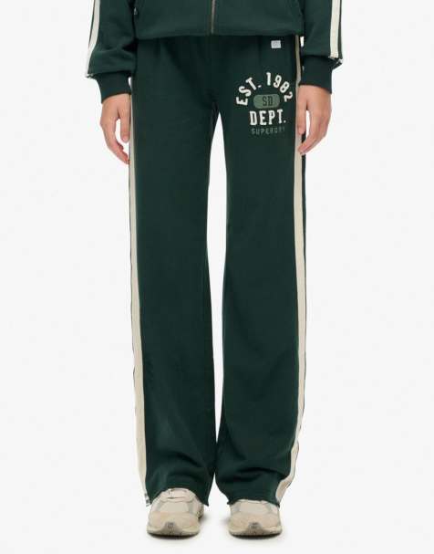 Superdry Athletic essentials hockey joggers in enamel green - view 1