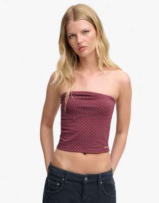 Superdry Damen Rouge Bandeau-Top, Athletic Essentials - Bild 2