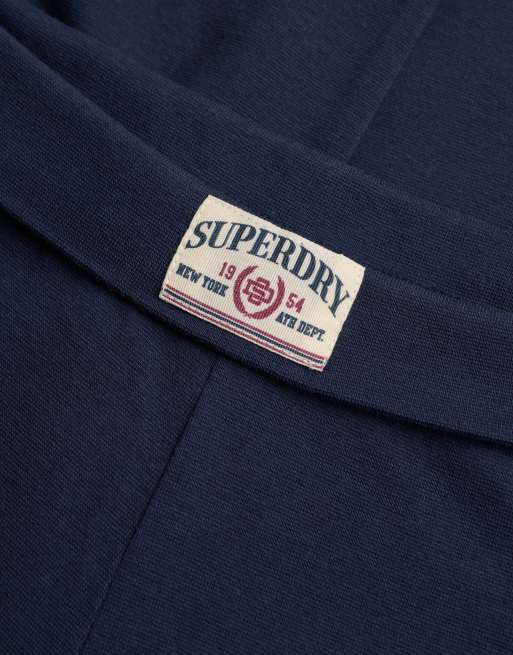 Superdry Athletic Essentials Jogginghose mit Umschlagbund in Marineblau, 2 von 5