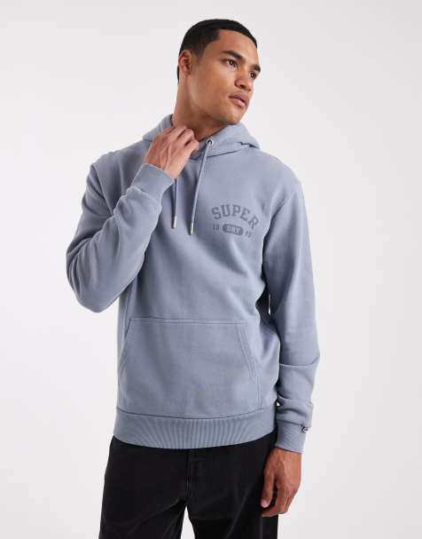 Superdry – Athletic Essentials – Kapuzenpullover in Feuersteinblaugrau - view 1