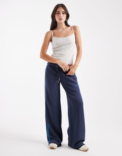 Superdry Athletic essentials logo straight joggers in lauren navy - view 1