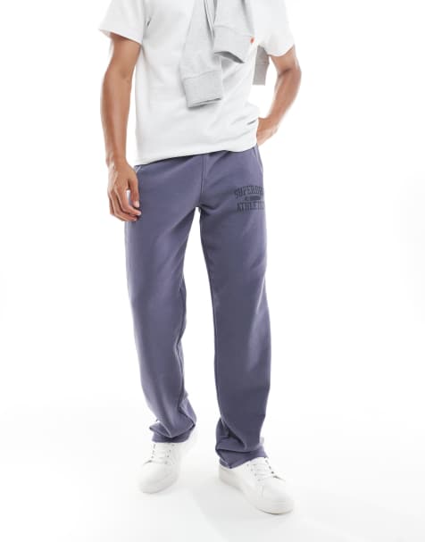 Superdry - Athletic Essentials - Pantalon de jogging droit - Gris pierre - view 1