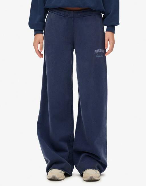 Superdry - Athletic Essentials - Pantalon de jogging évasé à taille basse - Bleu marine, 3 de 7