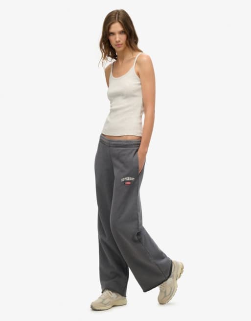 Superdry - Athletic Essentials - Pantalon de jogging large - Anthracite