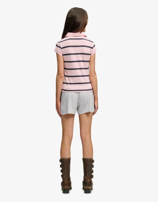 Superdry – Athletic Essentials – Retro-Shorts in meliertem Gletschergrau mit Waffelstruktur, 5 von 7