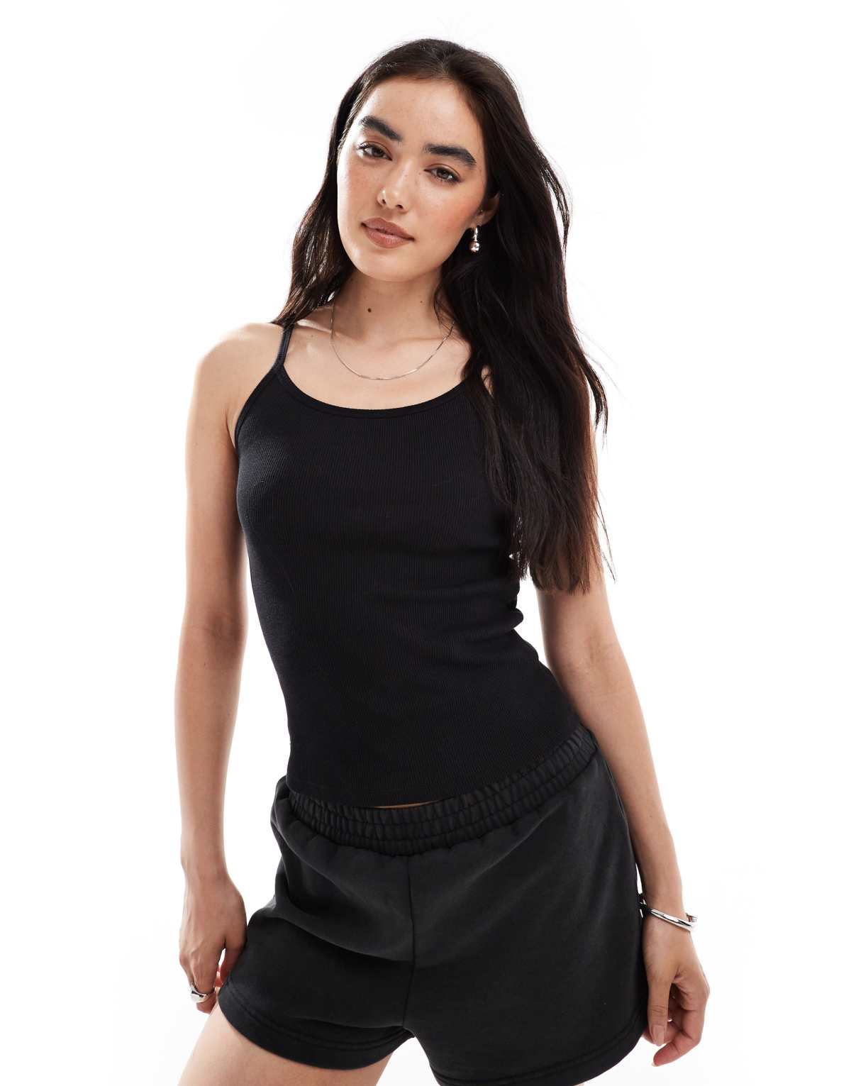 Superdry Athletic essentials scoop neck vest in black