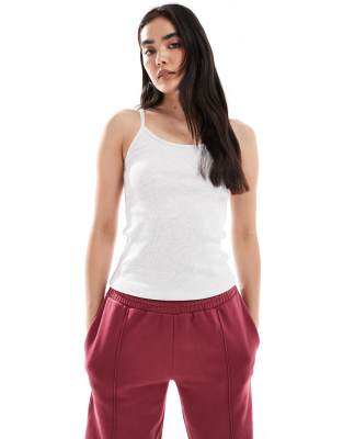 Superdry Athletic essentials scoop neck vest in iced grey marl - view 1