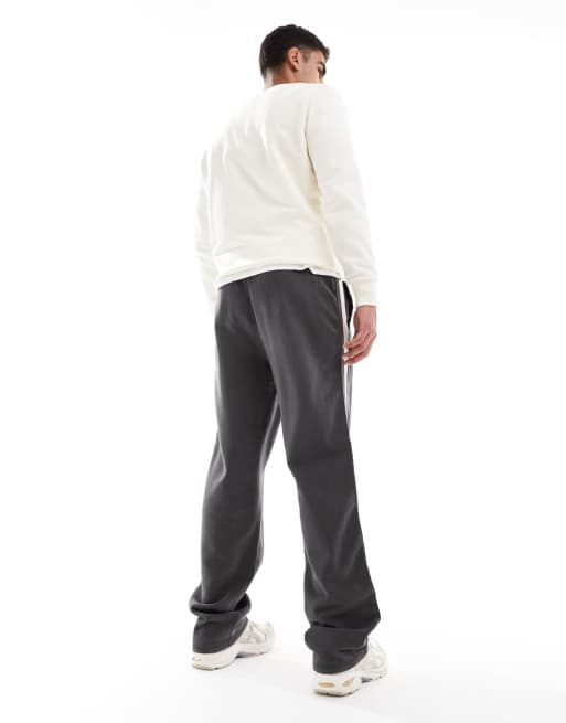 Superdry Athletic essentials straight joggers in charcoal ASOS