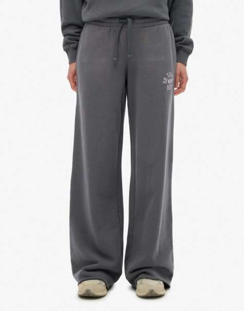 Superdry Athletic essentials straight leg joggers in charcoal - view 1