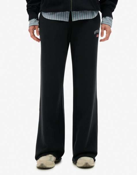 Superdry Athletic essentials straight leg joggers in eclipse navy - view 1
