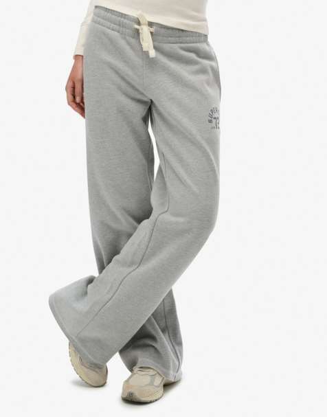 Superdry Athletic essentials straight leg joggers in grey marl - view 1