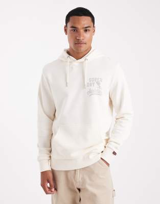 Superdry - Athletic Essentials - Sweat à capuche - Blanc cassé