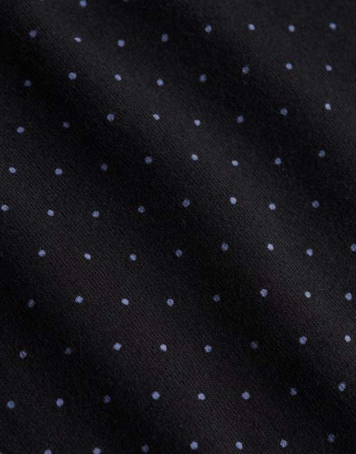 Superdry – Athletic – Schulterfreies Oberteil in Schwarz mit Polka Dots, 5 von 6