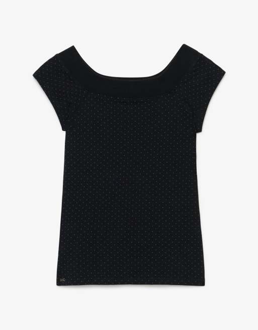 Superdry - Athletic - Top à épaules dénudées - Noir à pois, 6 de 6