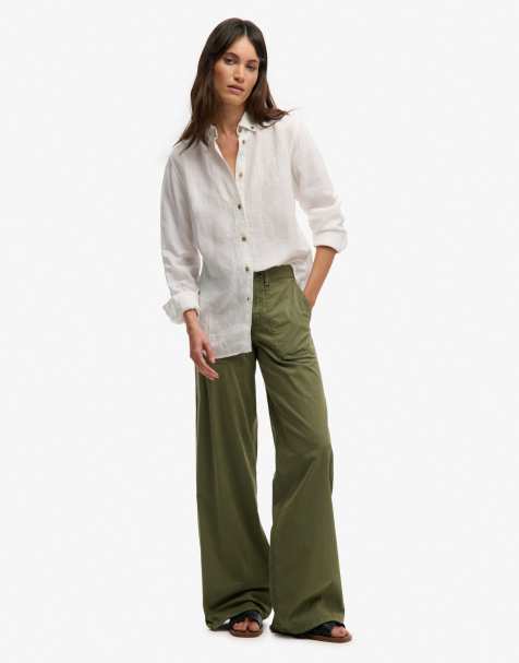 Superdry Baggy cargo pants in olive khaki - view 1