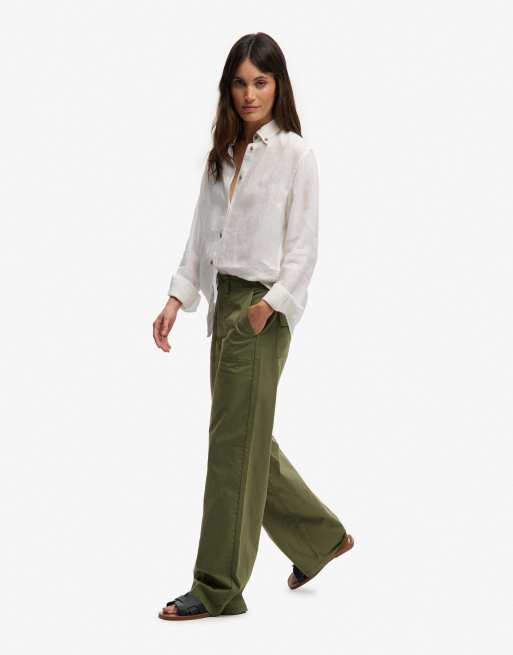 Superdry Baggy cargo pants in olive khaki, 2 of 5