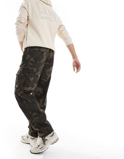 Superdry Baggy parachute pants in para camo - view 1