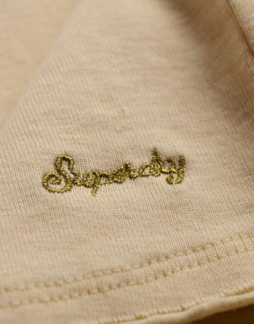 Superdry Bardot off shoulder top in yellow haze, 5 of 6