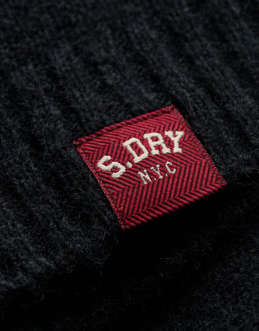 Superdry Bardot-Strickpullover in Marineblau, 5 von 6