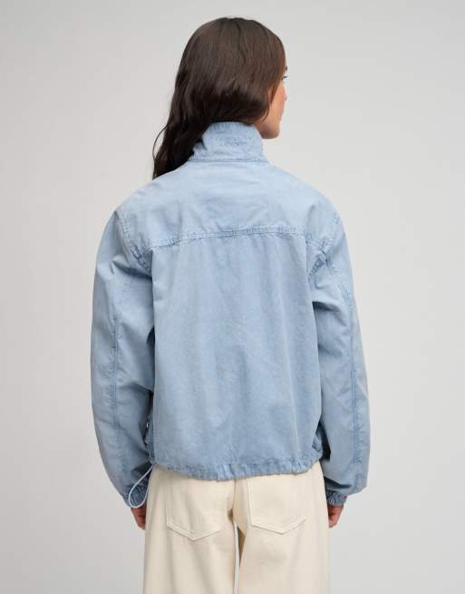 Superdry Baumwoll-Harrington-Jacke in verwaschenem Denimblau, 5 von 7
