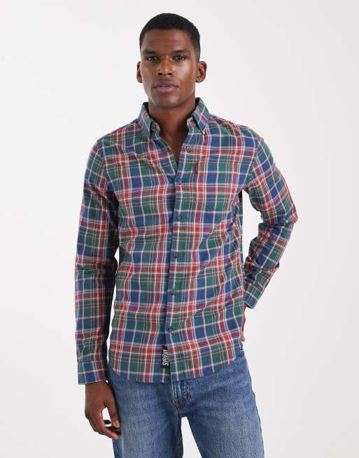 Superdry – Baumwollhemd mit mehrfarbigem Upstate-Vintage-Karo