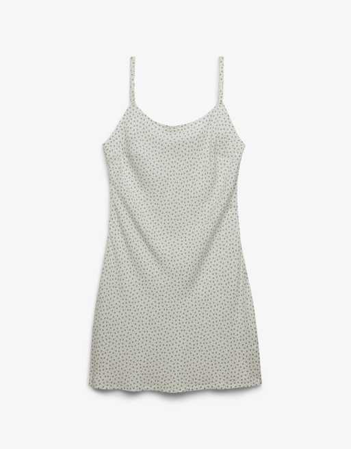 Superdry – Bedrucktes Mini-Trägerkleid in hellem Jadegrün mit kleinem Herzmuster, 7 von 7