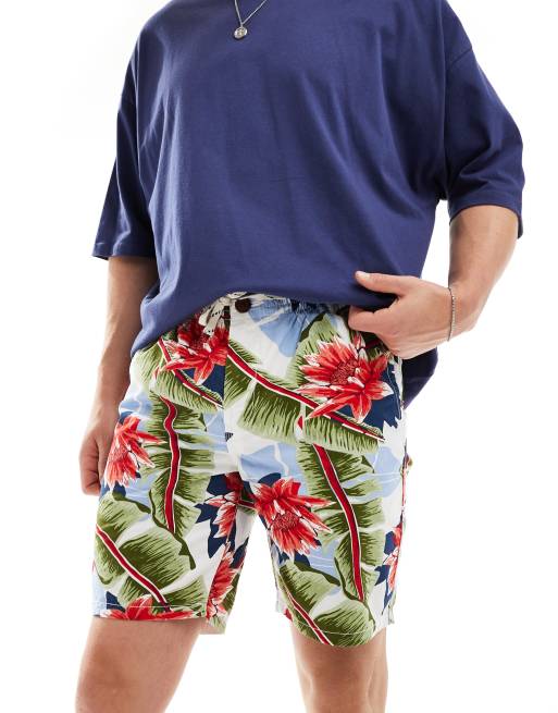 Superdry - Bermuda à imprimé feuilles de bananier