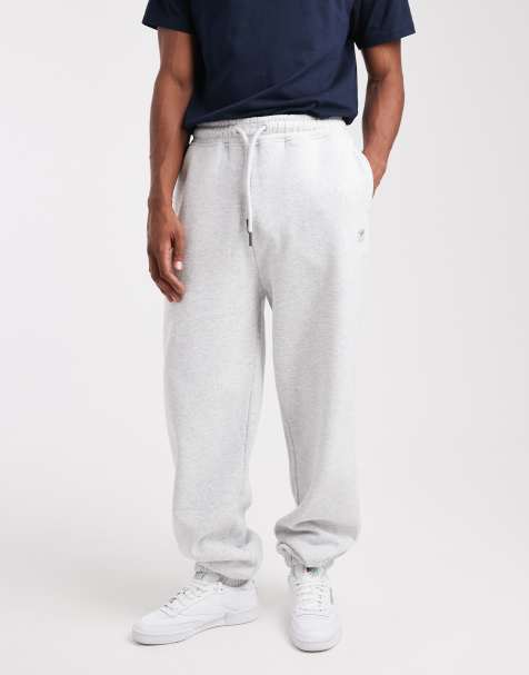 Superdry – Blank – Oversize-Jogginghose in kadettgrau meliert - view 1