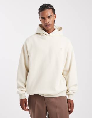 Blank - Oversize-Kapuzenpullover in Hellgrau Grau 48-50