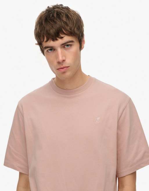 Superdry Blank oversized t-shirt in ashy pink, 3 of 7