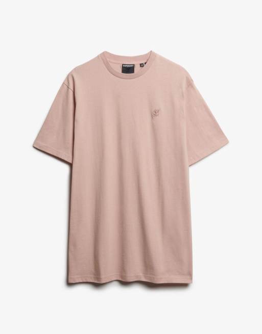 Superdry Blank oversized t-shirt in ashy pink, 7 of 7