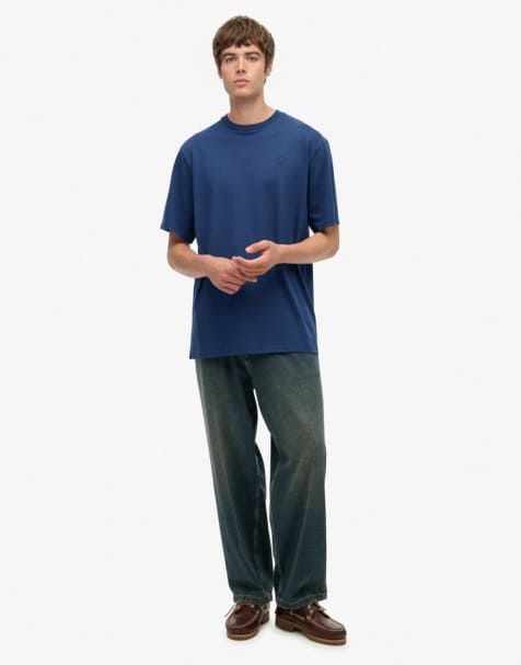 Superdry Blank oversized t-shirt in insignia blue - view 1