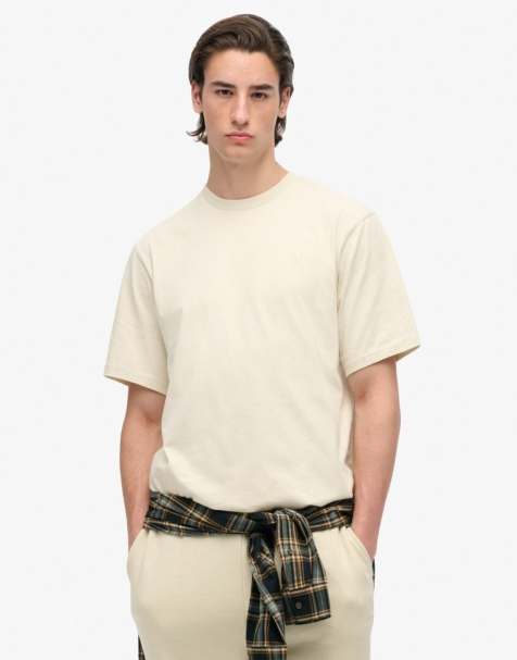 Superdry Blank oversized t-shirt in light grey - view 1