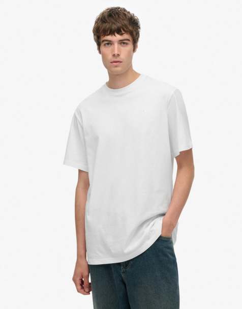 Superdry Blank oversized t-shirt in optic - view 1
