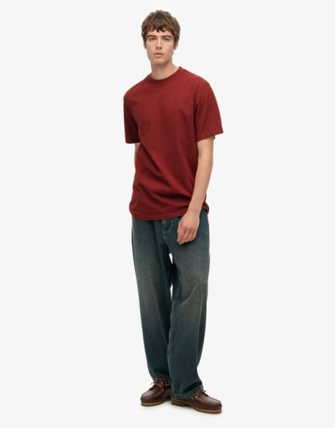Superdry Blank oversized t-shirt in stanton red