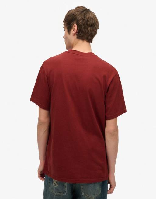 Superdry Blank oversized t-shirt in stanton red, 2 of 7