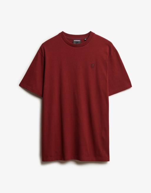 Superdry Blank oversized t-shirt in stanton red, 7 of 7