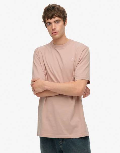 Superdry - Blank - T-shirt oversize - Rose poudré - view 1