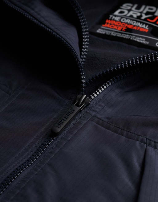 Superdry blouson coupe-vent à capuche arctic en bleu marine très foncé, 6 de 7
