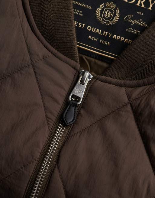 Superdry bomber doublure en vert kaki foncé, 6 de 7