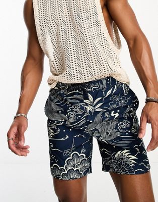 Superdry vintage Hawaiian swim shorts in multi - MULTI - ASOS Price Checker