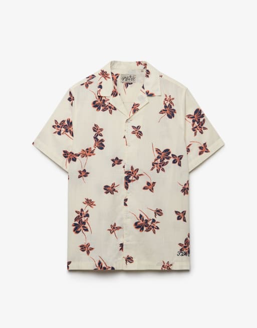 Superdry - Cabana - Chemise à manches courtes avec motif piscine - Blanc cassé fleur de lotus, 6 de 7